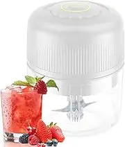 Electric Garlic Grinder - Electric Meat Processor | Cordless Garlic Chopper Mincer, Garlic Mincer, Meat Processor for Complementary Food Artifact Jmedic