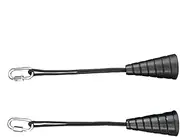 Tricep Rope - Rope Cable Attachment, 2X Tricep Pull Down Rope with Carabiners | Gym Rope Attachment, Strength Training Cable Attachments, Straight Bar, V Bar, LAT Pulldown Accessories
