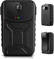 Waterproof 1080P FHD Mini Camera with 140° Wide Angle, 6-Hour Battery & 128G Support, Body Cam for Cycling, Car Dash, Sports & Patrol (KS-870b,64GB)