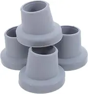 4pcs Sooth Chair Bath Chair Foot Cover Rubber Leg Tip Furniture Feet Protectors Crutches Tips Stool Leg Floor Protectors Shower Stool Accessories Rubber Grey