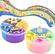 8 Color Slime Kit with 2 Pack Butter Slime, Scent, Stretchy and Non-Sticky,Cake and Fruit Slime Charms, Stress Relief, Educational Slime, Birthday Gifts Prize Party Favors for Girls Boys Kids 6-12.