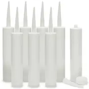 8 Pack 11oz Empty Caulking Sealant Tubes for Grout Cracks, Tiles, 8.4 x 1.9 In