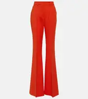 [Sportmax] Sportmax Lory cotton-blend wide-leg pants UK 2 orange