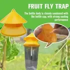Reusable Fruit Fly Trap Killer Yellow Cage DrosophilaTrap Fly Attractor- Y6C8