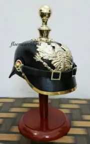 Leather Pickelhaube gift German Prussian Helmet WWI Imperial Officer's Replica