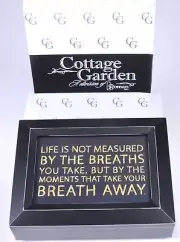 COTTAGE GARDEN Wind-Up Music Box BREATHS YOU TAKE - MOMENTS TAKE BREATH AWAY