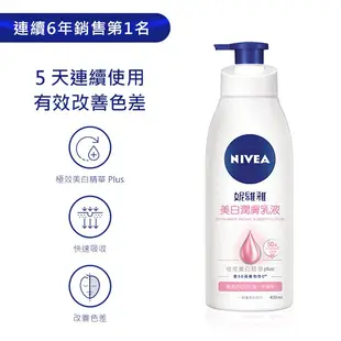 妮維雅 美白潤膚乳液400ml 2入組 現貨 蝦皮直送