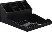 Healeved 1Set Haircut Tool Holder Rack for Scissors Combs and Clips Storage Organizer with Tray