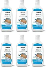iRobot Authentic Replacement Parts Jet Hard Floor Cleaning Solution, Compatible with All Braava Robot Mop Accessory, Clear (6 Pack)