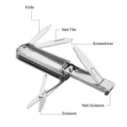 Hot Keychain Multi Tools Nail Clippers Pocket Folding Fingernail Cutter Tools