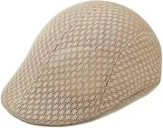 [Generic] Breathable Mesh Summer Hat Newsboy Cap Cabbie Flat Cap