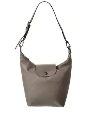 Longchamp Le Pliage Xtra Medium Leather Shoulder Bag Women's Grey