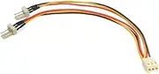 StarTech.com TX3 Fan Power Splitter Cable - 6-Inch (TX3SPLITTER)