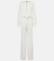 [Tom Ford] Tom Ford Crêpe cady jumpsuit UK 8 white