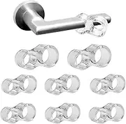 Door Handle Buffer, 6 Pcs PVC Door Handle Stopper, Clear Silicone Door Bumpers, Door Stopper Wall Protector for Office School Home