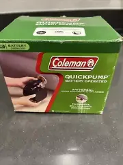 Coleman Battery Operated Quick Pump Air Mattresses Lantern nozzle original box