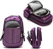 [Navitech] Purple Compact Camera Case Compatible with Canon PowerShot SX740 HS LITE EDITION Camera