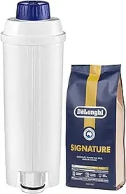 [De'Longhi] Essential Barista Kit Bundle for Automatic Coffee Machines and Manual Pump Espresso Makers, Includes 500g Bag of Signature Coffee Beans and Replacement Water Filter