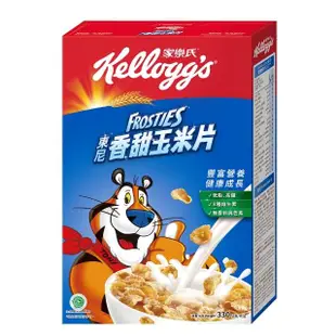 【家樂氏Kelloggs】東尼玉米片口味任選x3盒早餐麥片(香甜玉米片/可可玉米片)