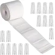 Pleating Tape for Curtains | Pinch Curtains Cloth Heading Pleater Hooks - Drape Accessories for Stylish Home Projects for Bedroom, Home Enhancement