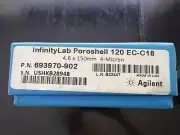 Agilent HPLC Poroshell 120 EC-C18, 4.6 x 150 mm, 4 µm Column PN: 693970-902