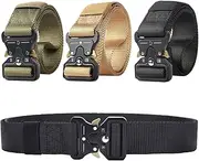 [Yotsuba] Mens Canvas Outdoor Tactical Belt Heavy Duty Army Waist Web Strap