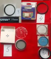 Select Filter:Tiffen 77 HOYA 58 Softener 48 ND2 EdnaLite +2 80 B Blue Holder 713