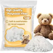 5.3 OZ RAINFLOW Polyester Fiberfill Stuffing - Premium Polyfill Stuffing for Stuffed Animals, Dolls Toys Cloud Decorations Soft Pillows Cushions Bean Bags High Resilience Machine-Washable DIY Crafts