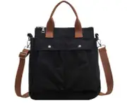 Canvas Shoulder Bag Casual Tote Bag Backpack Handbag Purse Rucksack for Women