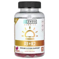 在飛比找iHerb優惠-[iHerb] Zhou Nutrition D3 + K2