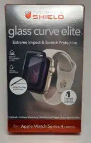 Zagg Glass Curve Elite Screen Protector Black For Apple Watch Series 4 40mm
