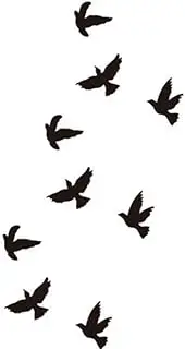 10 Pc Temporary Tattoos Bird Temporary Body Art
