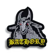 Bathory Patch | Baphomet Sabbatical Goat Swedish Black Thrash Metal Band Logo
