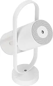Portable Mini USB Humidifier, 360° Rotating Quiet Plant Humidifier Indoor with 2 Mist Modes, Household Cool Mist Humidifier for Home Office Travel (White)