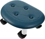 Hoement Rotating Low Stool with Wheels Versatile Rolling Stool for Home Salon Use Compact Design for and Movement for Nail and