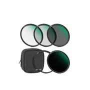 Nd Lens Filter Kit Magnetic Nd4 Nd8 Nd64 Nd1000 Filters with Adapter Ring & Pouch Hd Optical Glass