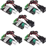 5Pcs 3A 80W 6V 12V 24V PWM DC Motor Reversible Variable Switch Speed Controller Driver
