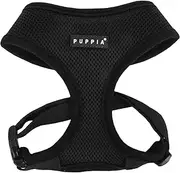 Puppia Soft Mesh Dog Harness Black Small
