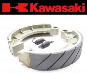Set of (2) Kawasaki Water Grooved REAR Brake Shoes and Springs #42019-013