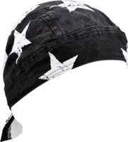 Zan Headgear Road Hog Flydanna Flag, bandana , color: Black/White , size: One Size