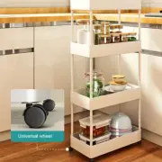 3/4/5 Tiers Rolling Cart Shelf Utility Storage Organizer Kitchen Trolley Rack