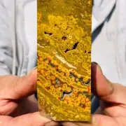 728g Natural Bumblebee Ocean Jasper Quartz Crystal Tower Point Obelisk Healing