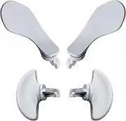 4 Pcs Back Paddles for PS5 Dualsense Edge Controller, Replacement Rear Paddles for PS5 Dualsense Edge Controller Rear Grip Parts,Interchangeable Metal Rear Button for PS5 Edge Controller(White) [video
