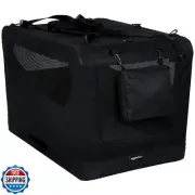 Amazon Basics Folding Portable Soft Pet Dog Crate Carrier Kennel, 36 x 24 x 2