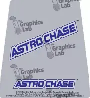 Replacement Game Cartridge Label - Astrochase for Atari 5200