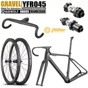 AIRWOLF Carbon Gravel Frame DT350 Wheelset Touring Bicycle Road Bike 700*45c