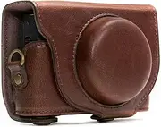 MegaGear Ever Ready Leather Camera Case Compatible with Sony Cyber-Shot DSC-RX100 VI, DSC-RX100 V, DSC-RX100 IV, DSC-RX100 III