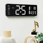 Rectangle Digital Wall Clock USB Remote Hotel Decor Home Decor Day of Week