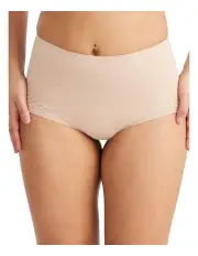 [Nancy Ganz] Revive Lace Waisted Brief in Beige