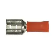 K4 1/4" Red Female Slide On Terminal For 18-22 Gauge Wire/Qty 12 Pack
